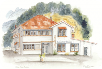Illustration of Owen River Tavern by Don Donovan © 1995